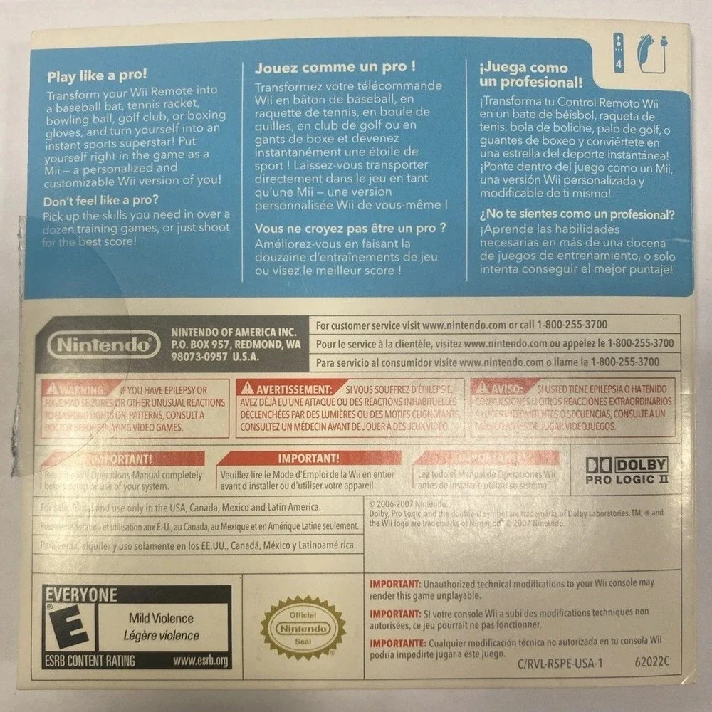 Nintendo wii sports